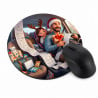 Tapis de souris rond personnalisé papa pilote