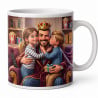 Mug papa roi du canapé personnalisé