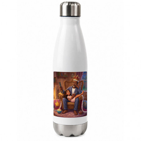 Bouteille thermos 500ml effet papa roi du canapé