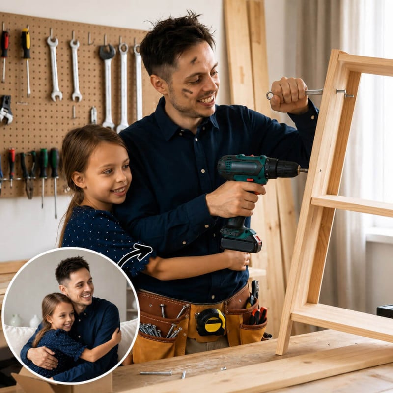 Transformation de votre photo avec l'effet papa bricoleur