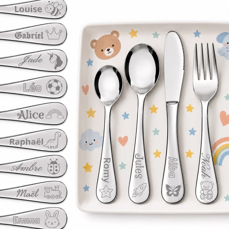 Couverts pour enfants personnalisés