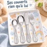 Couverts enfant gravés