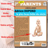 Fausse une de journal personnalisé de Naissance