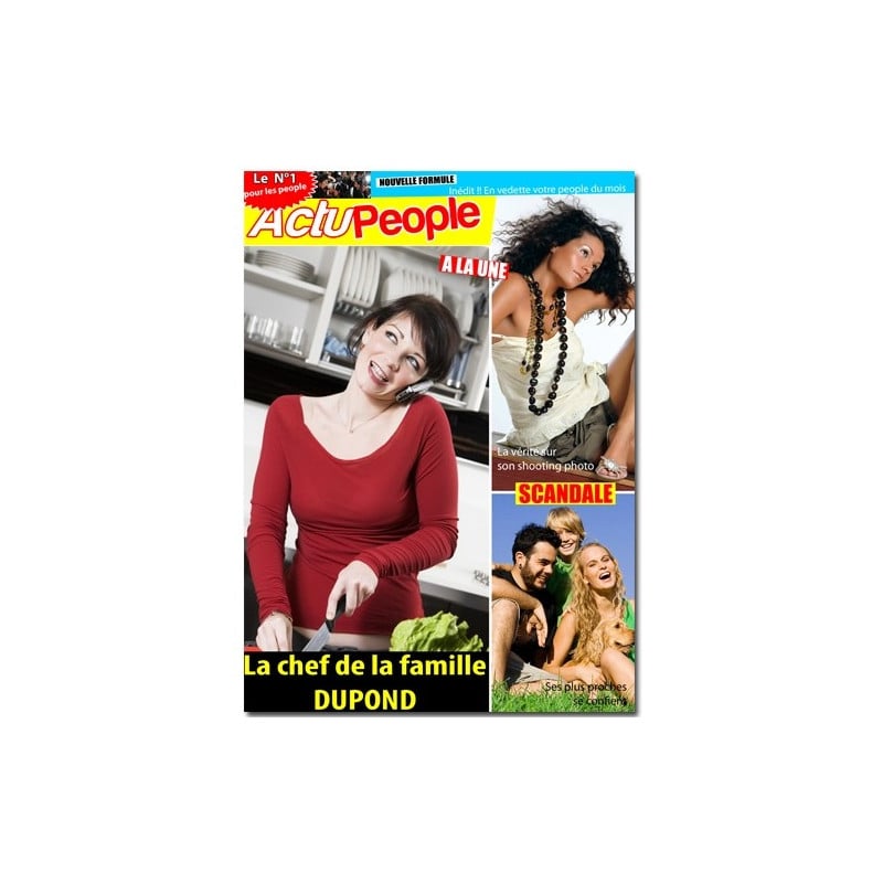 Fausse couverture de magazine People