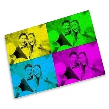 Grand puzzle photo pop art sur mesure
