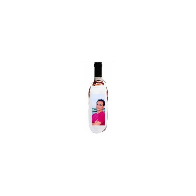 Petit tablier de bouteille avec photo Petit tablier de bouteille avec photo