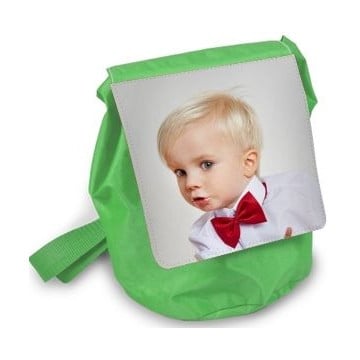 Sac à dos vert ou rouge personnalisé pour enfants