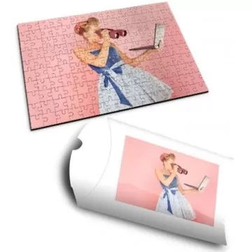 Grand puzzle en bois personnalisé