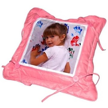 Coussin rose personnalisable