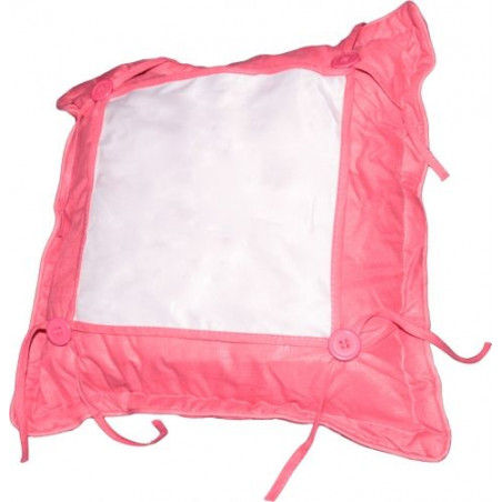 Coussin rose personnalisable