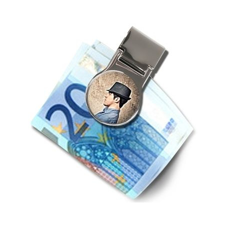 Pince à billets avec personnalisation ronde