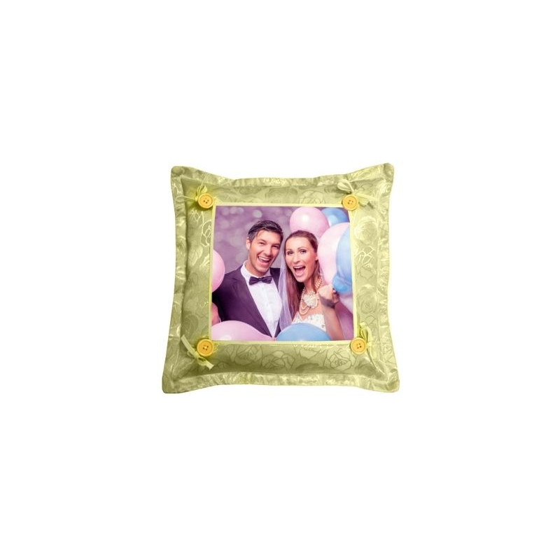 Coussin jaune photo