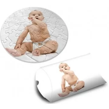 Puzzle rond photo