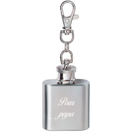 Porte clef flasque à alcool personnalisée