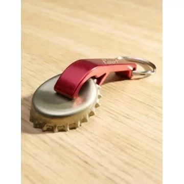 Mini porte clé décapsuleur coloré gravé