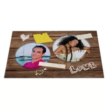 Puzzle double photo Love