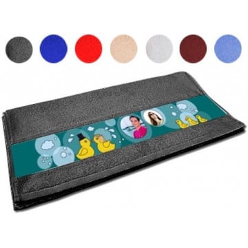 Serviette invité photo motif canard