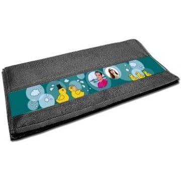 Serviette invité photo motif canard