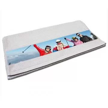 Serviette éponge blanche à personnaliser