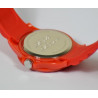 Montre rouge personnalisée avec gravure texte