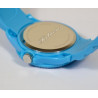 Montre silicone bleu gravée