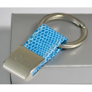 Porte clés mini cuir métal à personnaliser