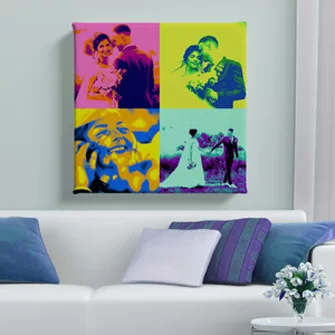 Affiche pop art personnalisée