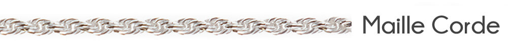 chaine bijou maille corde