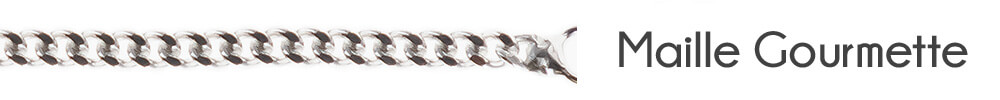 chaine bijou maille gourmette