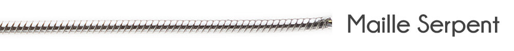 chaine bijou maille serpent