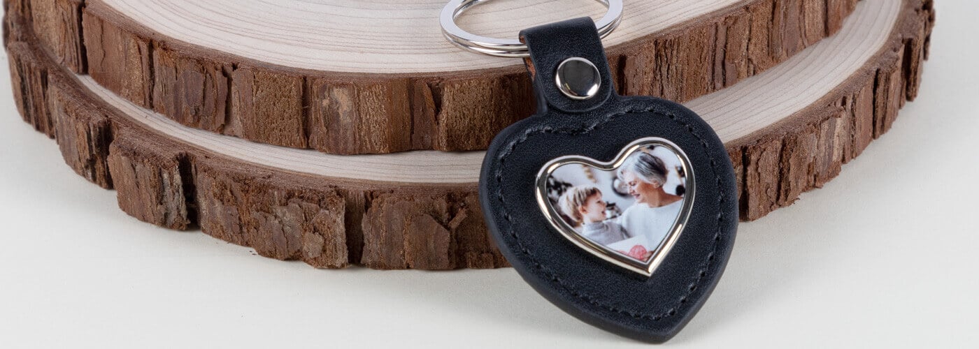 Porte clé en cuir et simili cuir