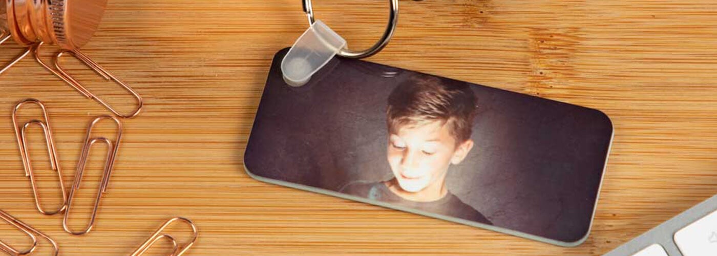 Porte clef en plastique rigide