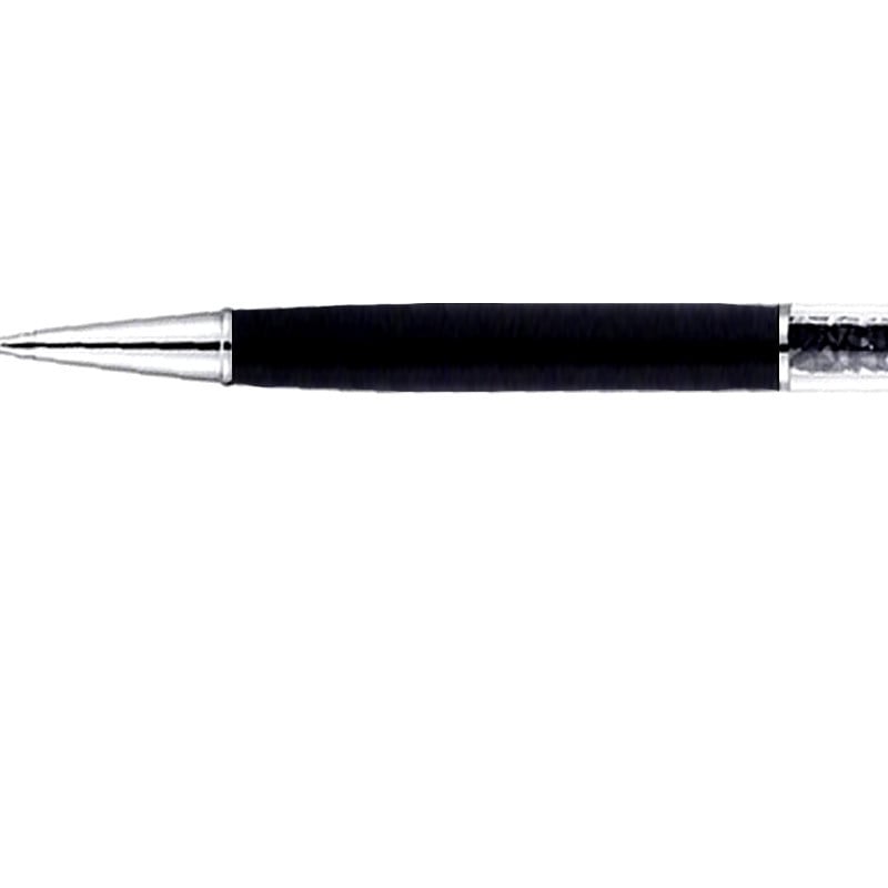 Stylo strass gravé noir