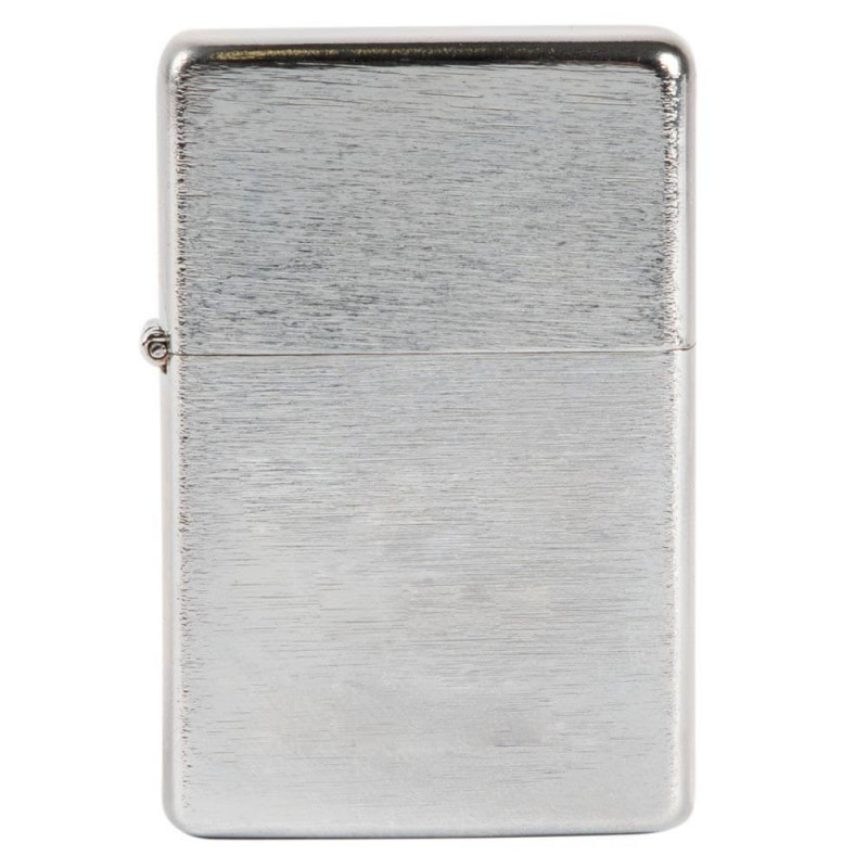 Briquet métal argenté avec gravure texte