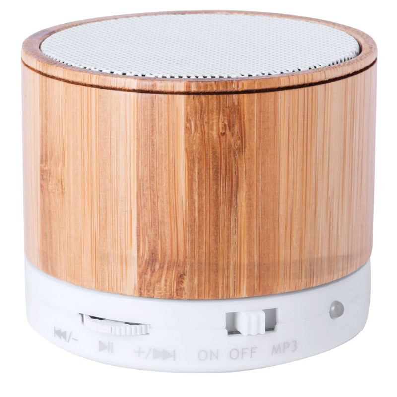 Enceinte bluetooth bois gravée