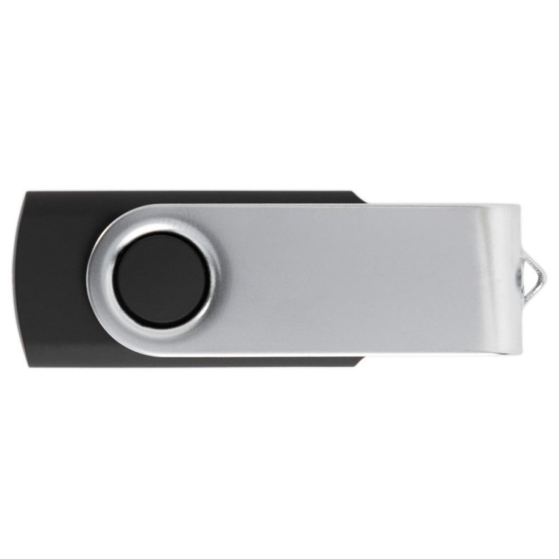 Clef USB noire gravure texte