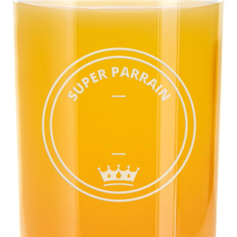 Verre apéritif Super Parrain personnalisé