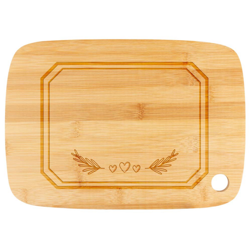 Planche de cuisine bois design amour personnalisé