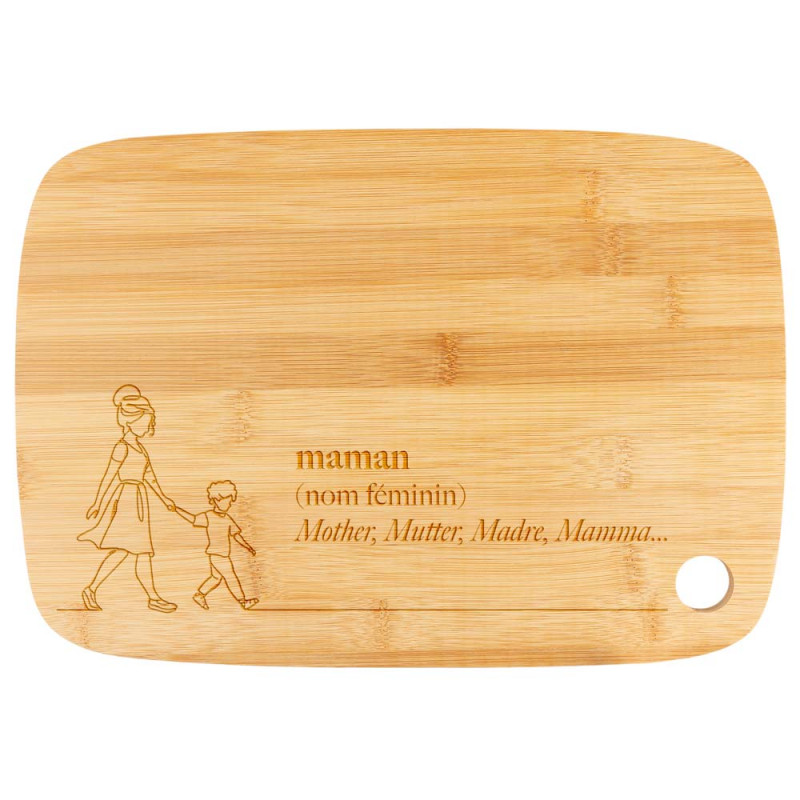Planche à découper maman personnalisée