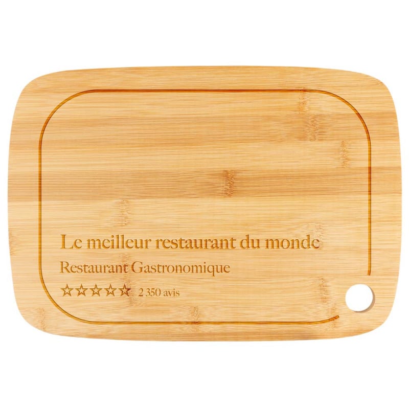 Planche à découper restaurant à personnaliser
