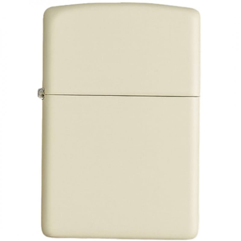 Briquet Zippo Cream Matte gravé personnalisé