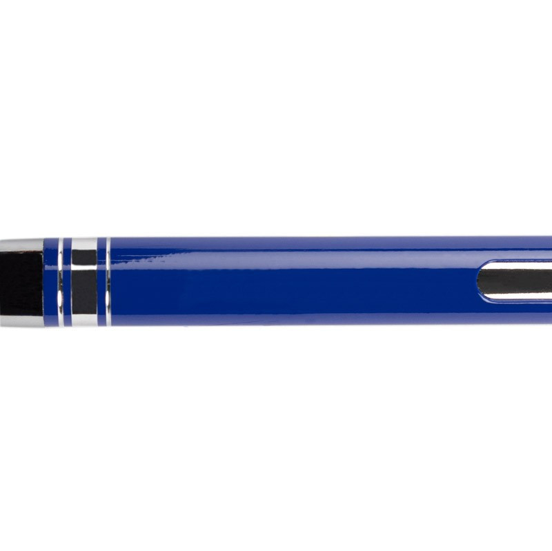 Stylo alu bleu gravé