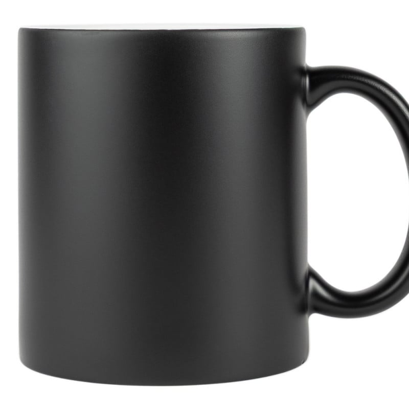 Mug noir et blanc gravé
