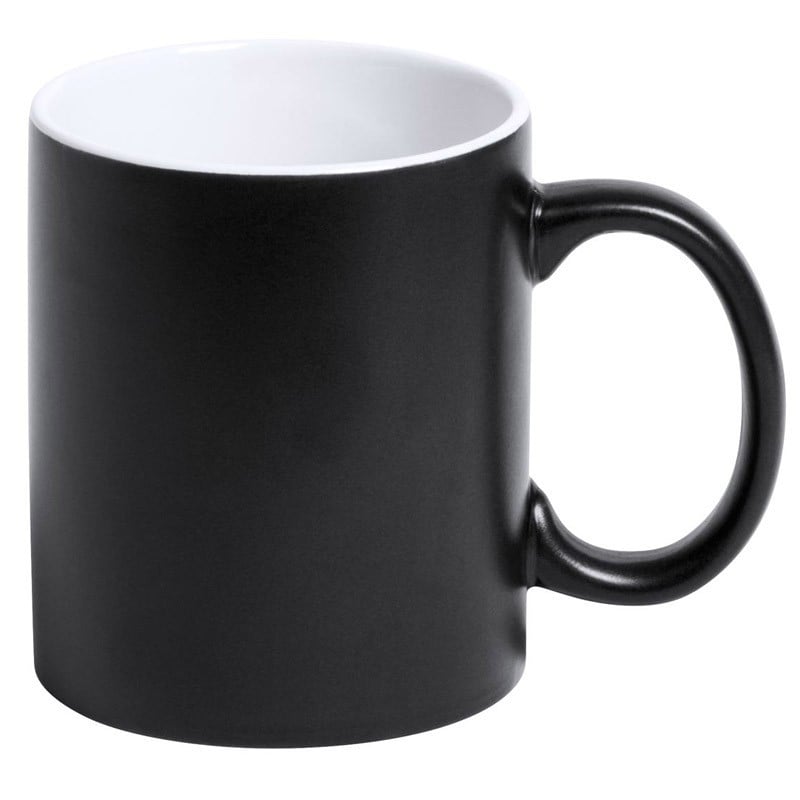 Mug noir et blanc texte