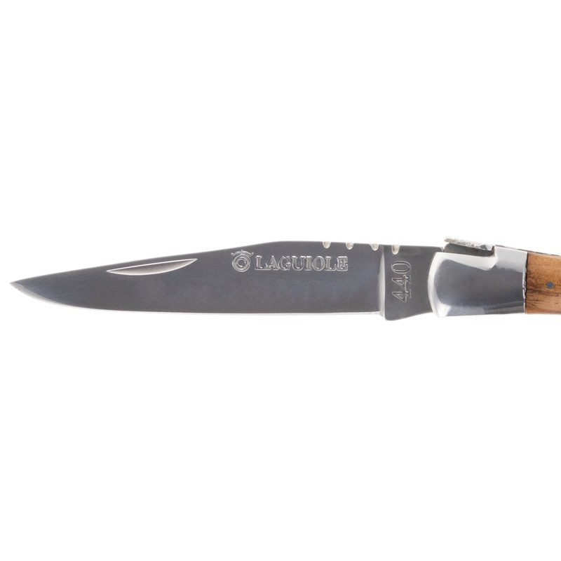 Couteau Laguiole personnalisé avec manche Olivier 